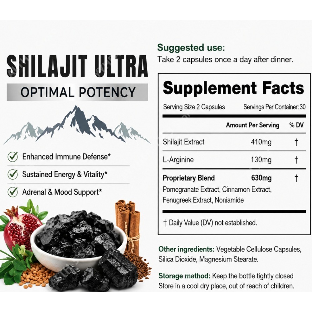 Shilajit Herbal Blend Suppleme - Herbal Wellness Blend 评论和价格